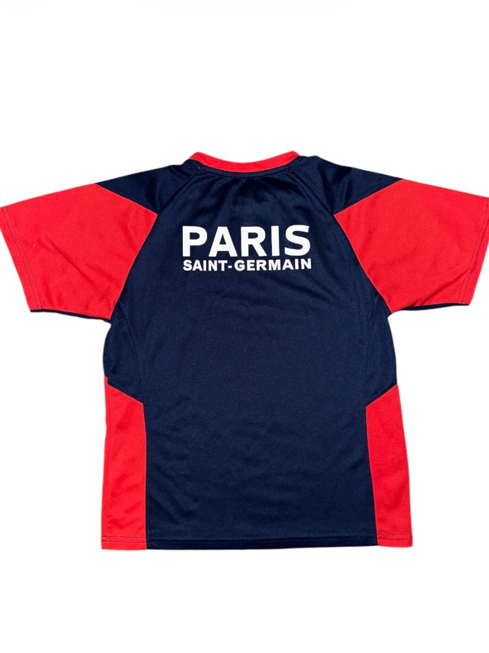 Paris Saint-Germain (PSG) Kids Short Sleeve Black & Red Sport Top